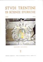 Studi Trentini Di Scienze Storiche Sezione Seconda 2. Lxii/83