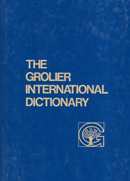 The Grolier International Dictionary - copertina