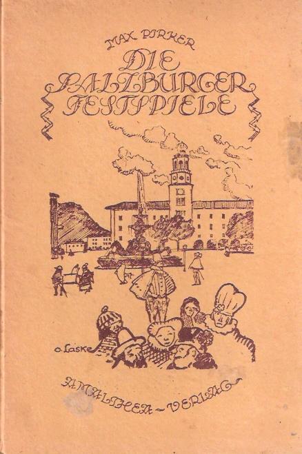 Die Salzburger Festspiele - Max Pirker - copertina
