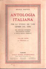 Antologia Italiana Per Lo Studio Dei Vari Generi Del Dire