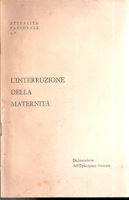 L' interruzione Della Maternità - copertina