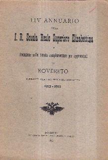 Programma Xxvi dell'i.R. Scuola Reale Superiore Elisabettina - copertina