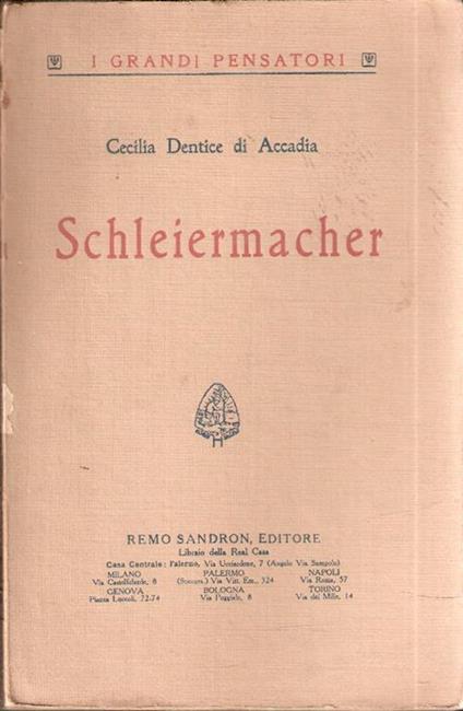 Schleiermacher - Carl Czerny - copertina