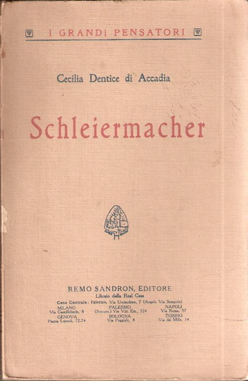 Schleiermacher - Carl Czerny - copertina