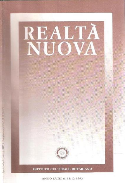 Realtà Nuova Anno Lviii N. 11 12 - Fred Uhlman - copertina