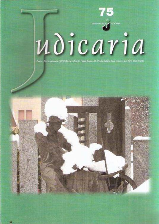 Judicaria N. 75 - copertina