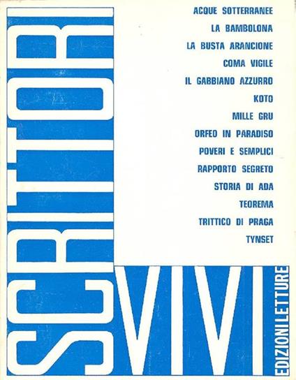 Scrittori vivi. Estratti da Letture 1967 1968 - copertina