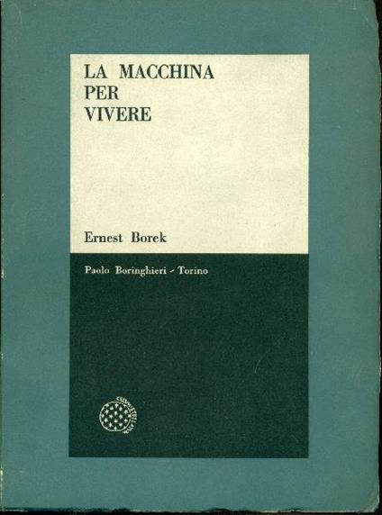 La macchina per vivere - Ernest Borek - copertina