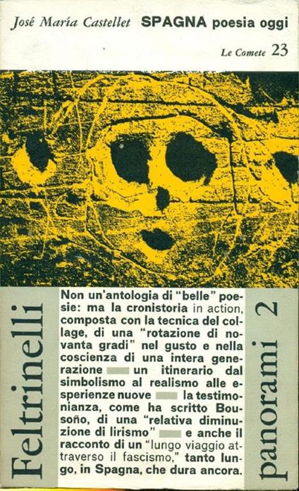 Spagna poesia oggi. La poesia spagnola dopo la guerra civile - copertina