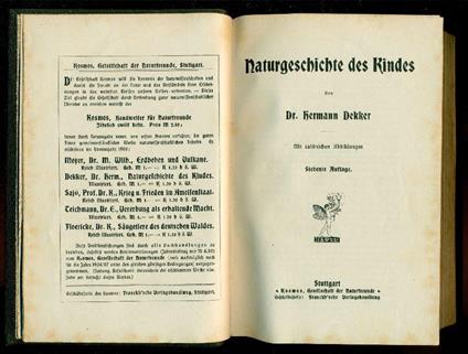 Naturgeschichte des kindes. Bilder aus dem Leben des Waldes. Krieg und Frieden im Ameisenstaat. D - copertina