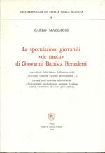 Le speculazioni giovanili ''de motù' di Giovanni Battista Benedetti