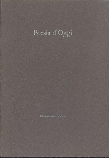 Poesia d'Oggi - copertina