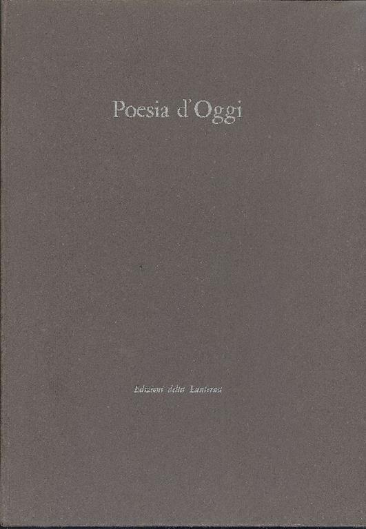 Poesia d'Oggi - copertina