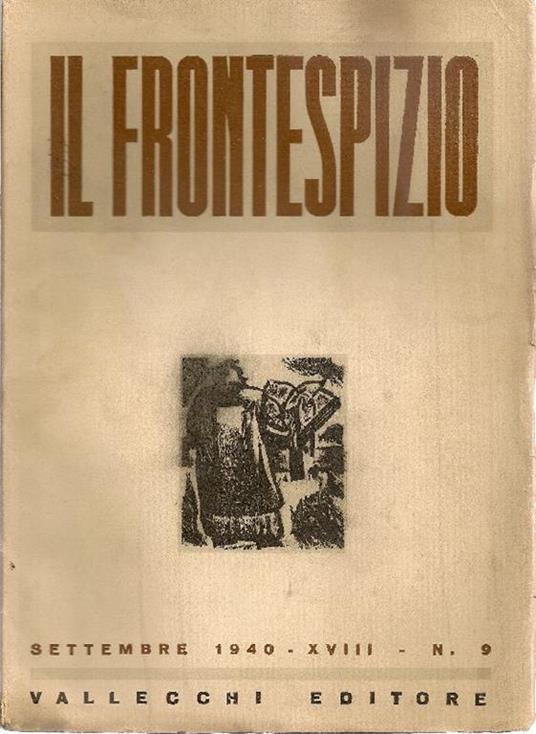 Il Frontespizio. Settembre 1940 - copertina