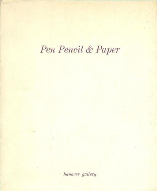 Pen Pencil e Paper - copertina