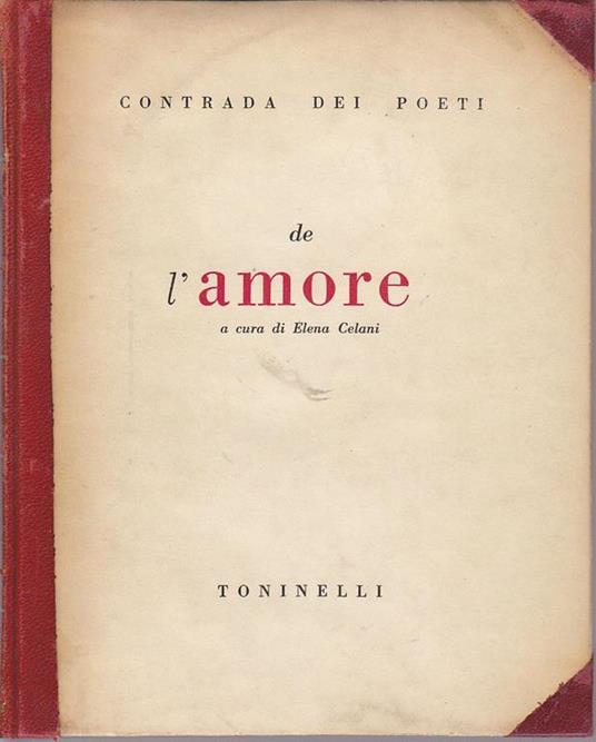 De l'amore - copertina