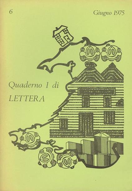 Lettera 6. Quaderno 1 di Lettera. Giugno 1975 - copertina