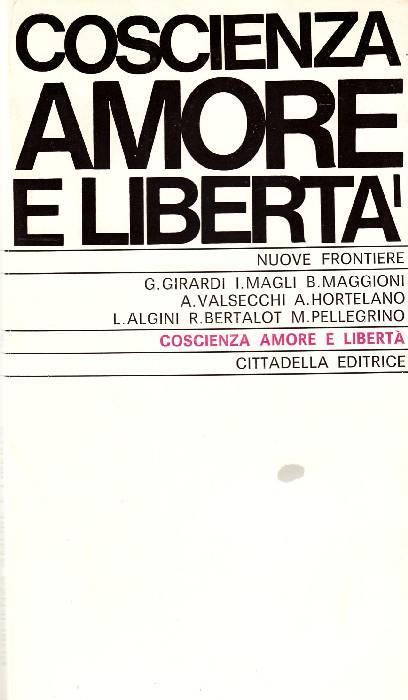 Coscienza, amore e libertà - copertina