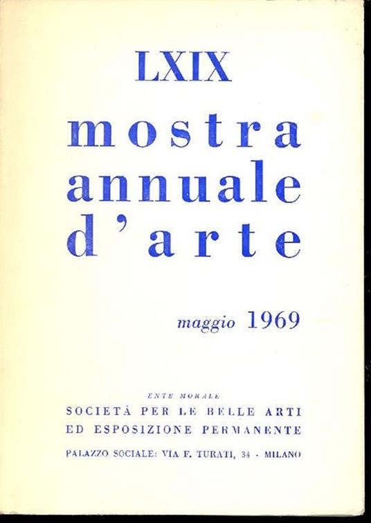 LXIX Mostra Annuale d'Arte - copertina