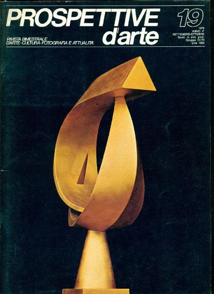 Prospettive d'Arte. Settembre/Ottobre 1978, Anno IV, N.19 - copertina