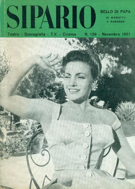 Sipario. Novembre 1957. N. 139 - Scenografia - copertina