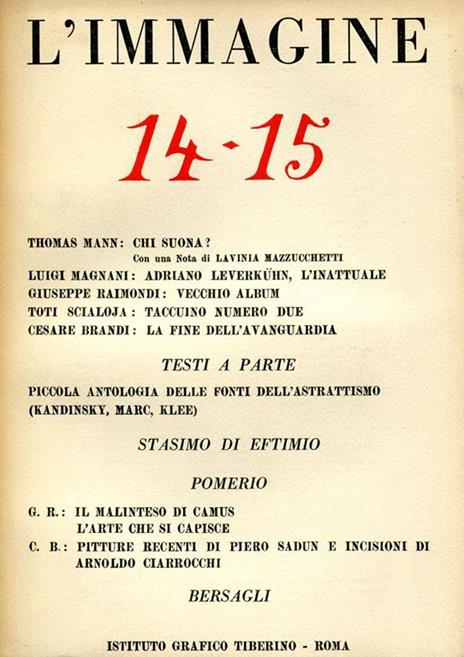 L' Immagine, Anno II, Numero 14-15, 1950 - 2