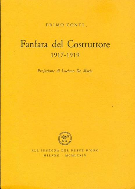 Fanfara del costruttore 1917-1919 - Primo Conti - 2