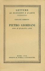 Pietro Giordani sino ai quaranta anni