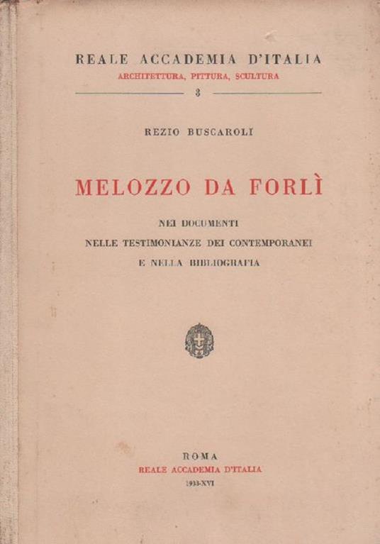 Melozzo da Forlì - Rezio Buscaroli - copertina