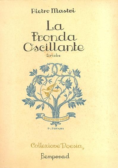 La fronda oscillante - Pietro Mastri - copertina