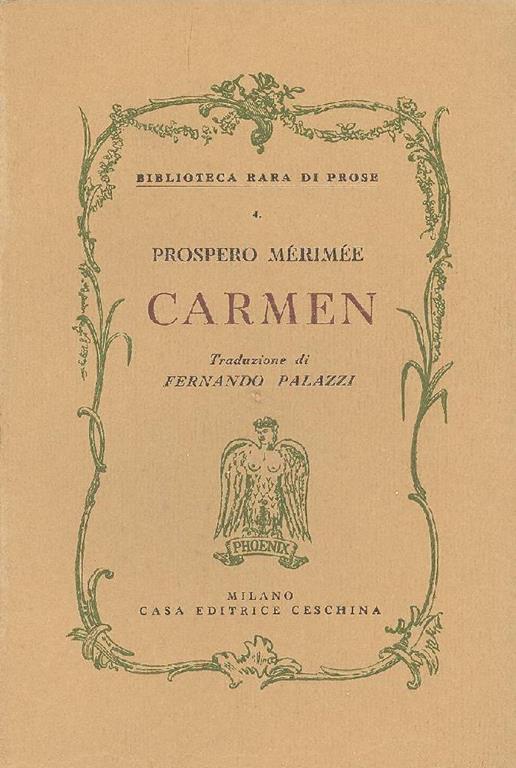 Carmen - Prosper Mérimée - copertina