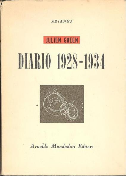 Diario 1928-1934 - Julien Green - copertina