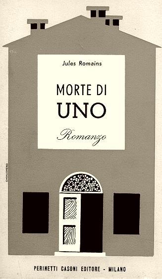 Morte di uno - Jules Romains - copertina