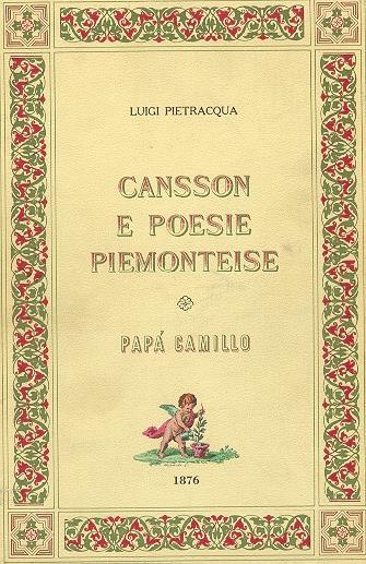 Cansson e poesie piemonteise. Papà Camillo - Luigi Pietracqua - copertina