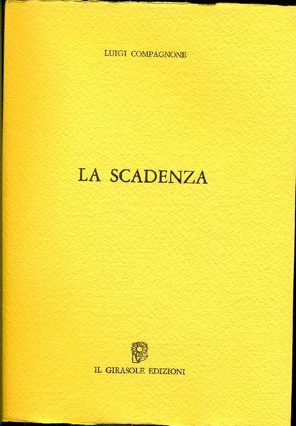 La scadenza - Luigi Compagnone - copertina