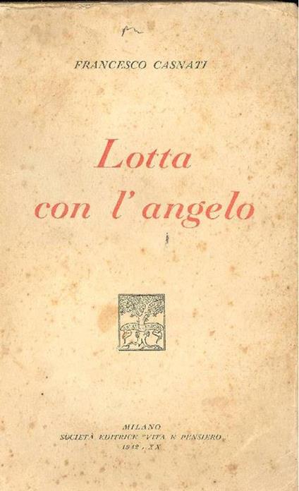 Lotta con L'angelo - Francesco Casnati - copertina