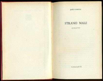 Strano male - Jane Gaskell - copertina