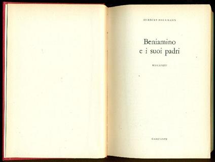 Beniamino e i suoi padri - Herbert Heckmann - copertina