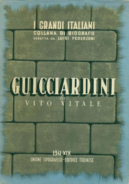 Francesco Guicciardini - Vito Vitale - copertina