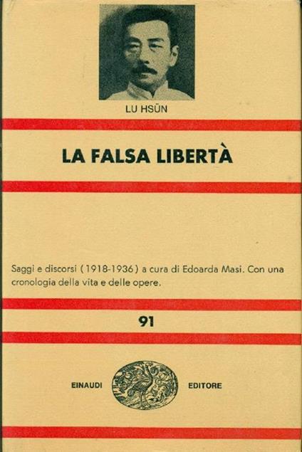 La falsa libertà - Lu Hsun - copertina