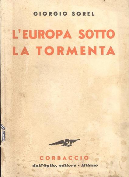 L' Europa sotto la tormenta - Georges Sorel - copertina