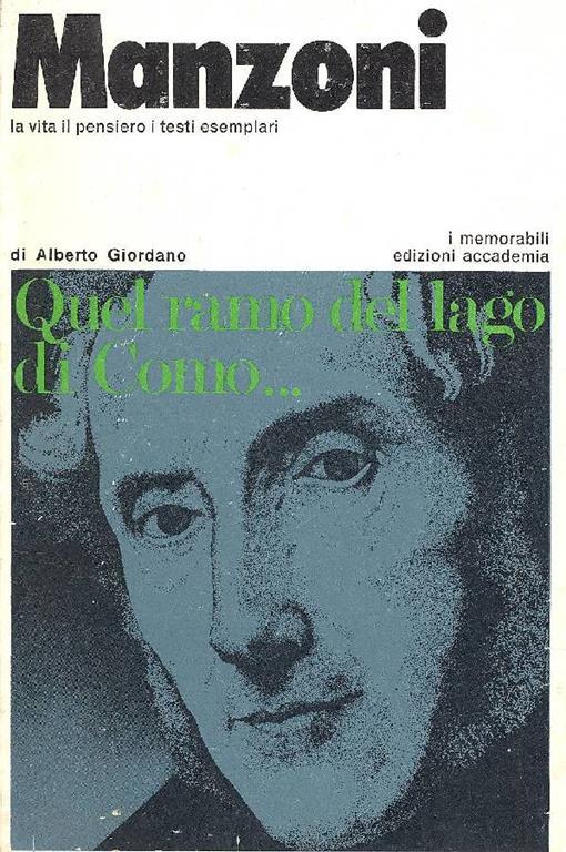 Manzoni - Alberto Giordano - copertina