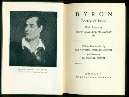 Poetry and prose - George G. Byron - copertina