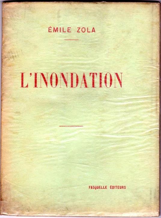 L' inondation - Émile Zola - copertina