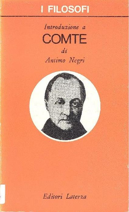 Introduzione a Comte - Antimo Negri - copertina