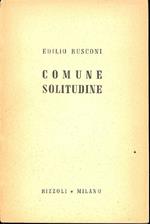 Comune solitudine. Ritratti letterari