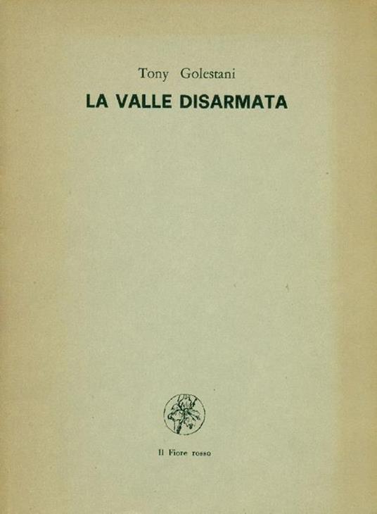 La valle disarmata - Tony Golestani - copertina