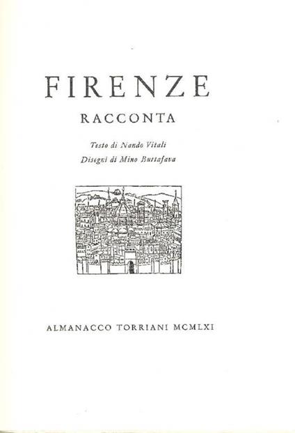 Firenze racconta - Nando Vitali - copertina