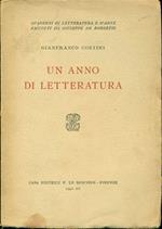 Un anno di letteratura