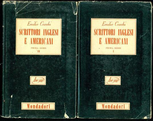 Scrittori inglesi e americani. Prima serie - Emilio Cecchi - copertina